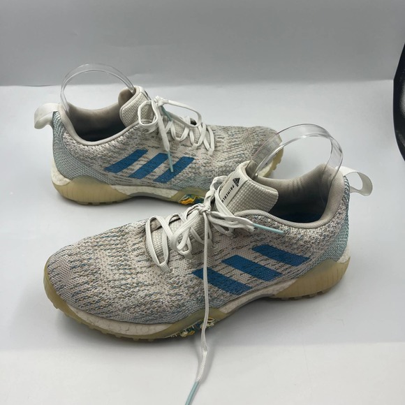 Adidas CodeChaos Prime Blue Golf Shoe White Blue EG8984 Men’s Size 10 Sneaker - Picture 10 of 11